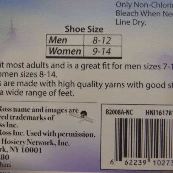 Joy of Painting Bob Ross Crew Socks 2 pair One Size - Picture 7 of 8